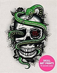 Skull Art Prints : 20 Removable Posters (Paperback)