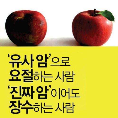 [요약발췌본] 유사 암으로 요절하는 사람 진짜 암이어도 장수하는 사람