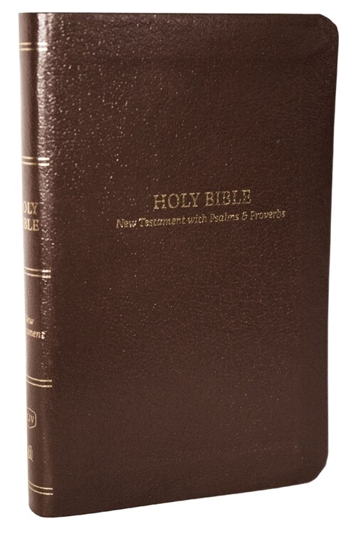 KJV Holy Bible: Pocket New Testament with Psalms and Proverbs, Brown Leatherflex, Red Letter, Comfort Print: King James Version (Imitation Leather)