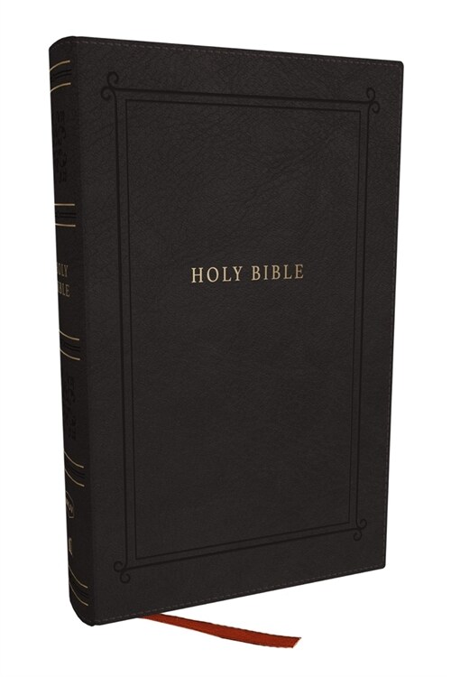 NKJV Personal Size Large Print Bible with 43,000 Cross References, Black Leathersoft, Red Letter, Comfort Print (Thumb Indexed) (Imitation Leather)
