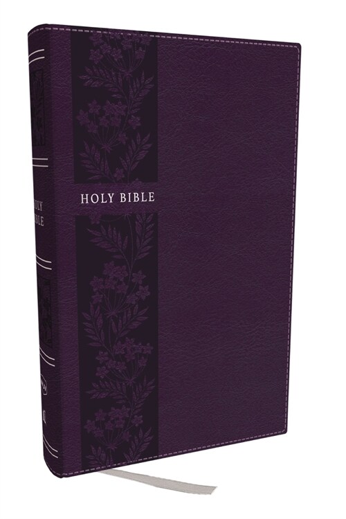 NKJV Personal Size Large Print Bible with 43,000 Cross References, Purple Leathersoft, Red Letter, Comfort Print (Imitation Leather)