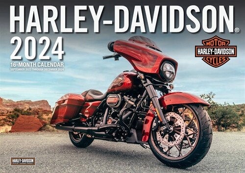 Harley-Davidson 2024: 16-Month 17x12 Wall Calendar - September 2023 Through December 2024 (Other)