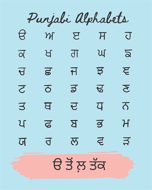 Punjabi Alphabets: Punjabi de Akhar (Paperback)