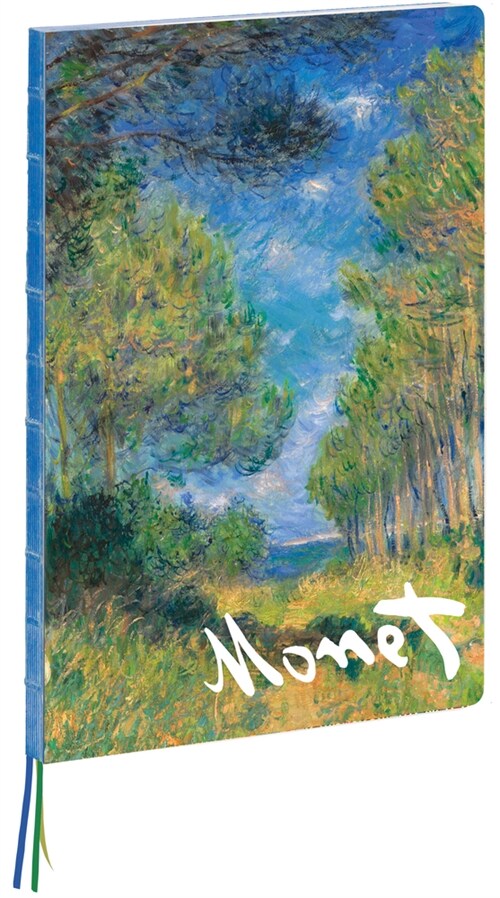 Pine Tree Path, Claude Monet A4 Notebook (Hardcover)