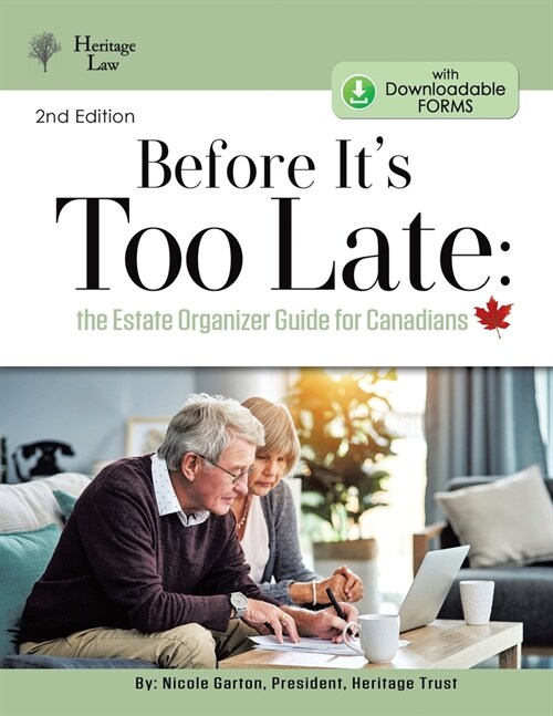 Before Its Too Late: The Estate Organizer for Canadians (Paperback)