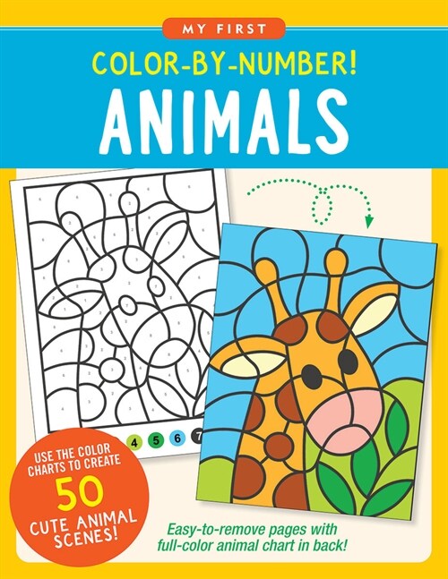 Color-By-Number! Animals (Paperback)