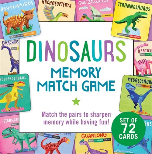Dinosaurs Memory Match Game (Set of 72 Cards) (Board Games)