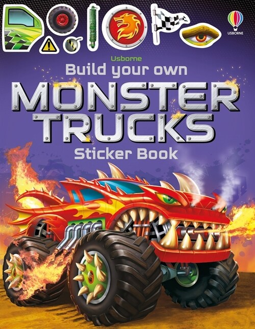 Build Your Own Monster Trucks Sticker Book (Paperback)