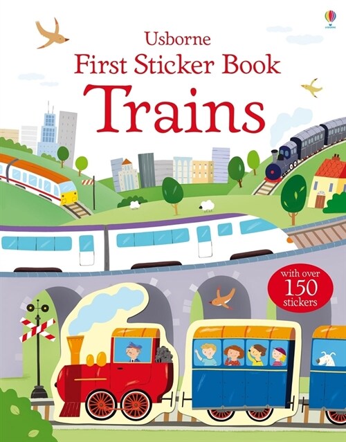 First Sticker Book Trains (Paperback)