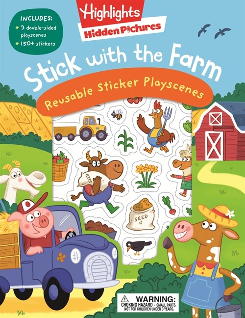 Stick with the Farm Hidden Pictures Reusable Sticker Playscenes (Paperback)