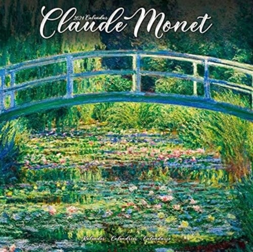 Monet Calendar 2024  Square Artist Wall Calendar - 16 Month (Calendar)
