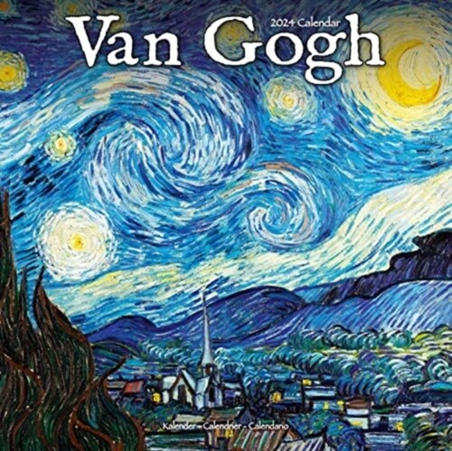 Van Gogh Calendar 2024  Square Artist Wall Calendar - 16 Month (Calendar)