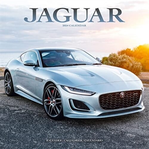 Jaguar Calendar 2024  Square Car Wall Calendar - 16 Month (Calendar)