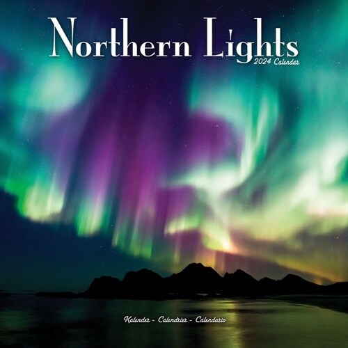 Northern Lights Calendar 2024  Square Travel Wall Calendar - 16 Month (Calendar)