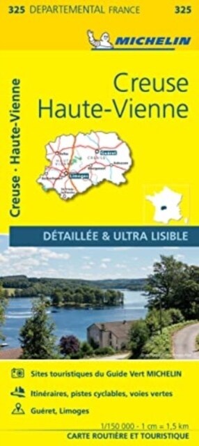 Creuse, Haute-Vienne - Michelin Local Map 325 (Sheet Map)
