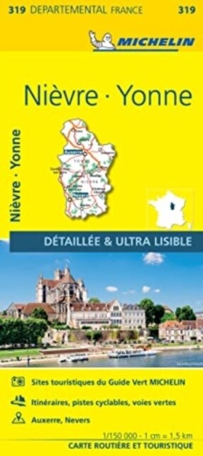 Nievre, Yonne - Michelin Local Map 319 (Sheet Map)