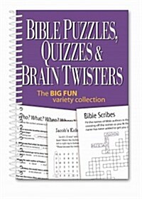 Bible Puzzles, Quizzes & Brain Twisters: The Big Fun Variety Collection (Spiral)