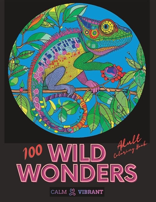 Wild Wonders: Adult Animal Coloring Book (Paperback)