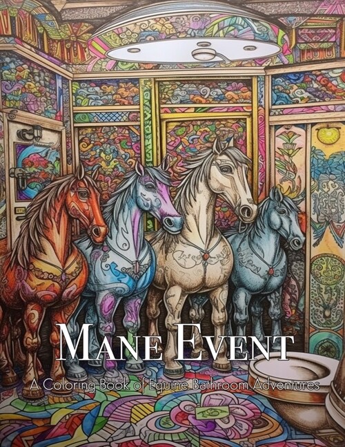Mane Event: A Coloring Book of Equine Bathroom Adventures (Paperback)