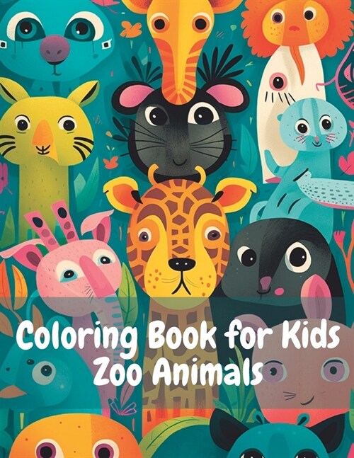 Coloring Book for Kids - Zoo Animals: Relaxing Drawing Meditation Coloring Cut out (Paperback)