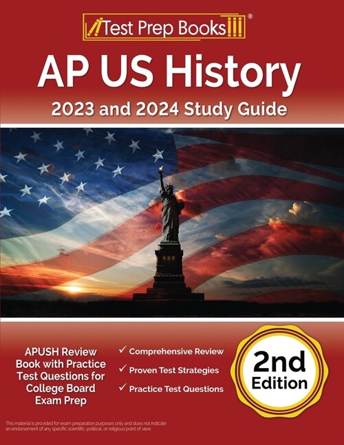 알라딘 AP US History 2023 and 2024 Study Guide APUSH Review Book with