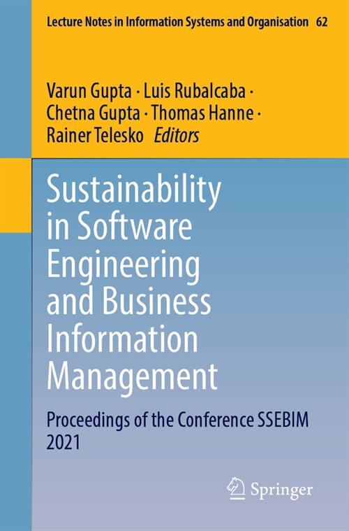 Sustainability in Software Engineering and Business Information Management: Proceedings of the Conference Ssebim 2022 (Paperback, 2023)