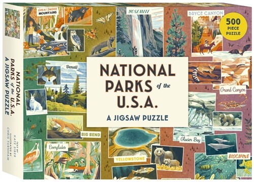 National Parks of the USA A Jigsaw Puzzle : 500 Piece Puzzle (Jigsaw)