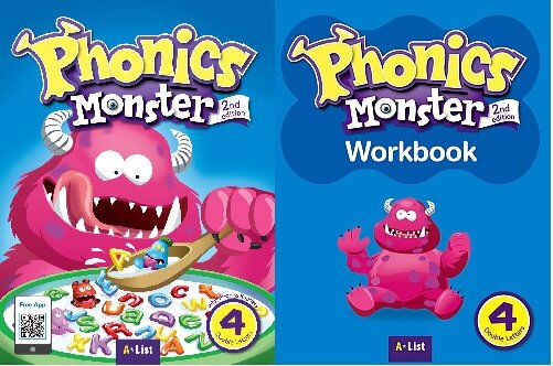 [세트] Phonics Monster 4 : Student Book + Workbook (2nd Edition)