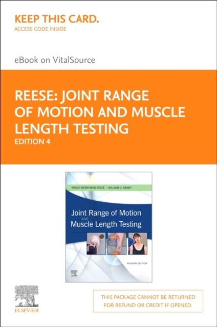 Joint Range of Motion and Muscle Length Testing - Elsevier eBook on Vitalsource (Retail Access Card) (Hardcover, 4)