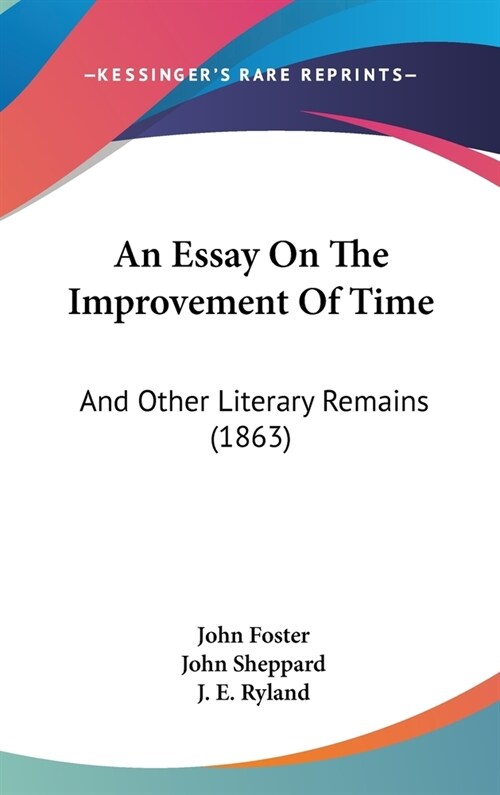 essay on the improvement of time