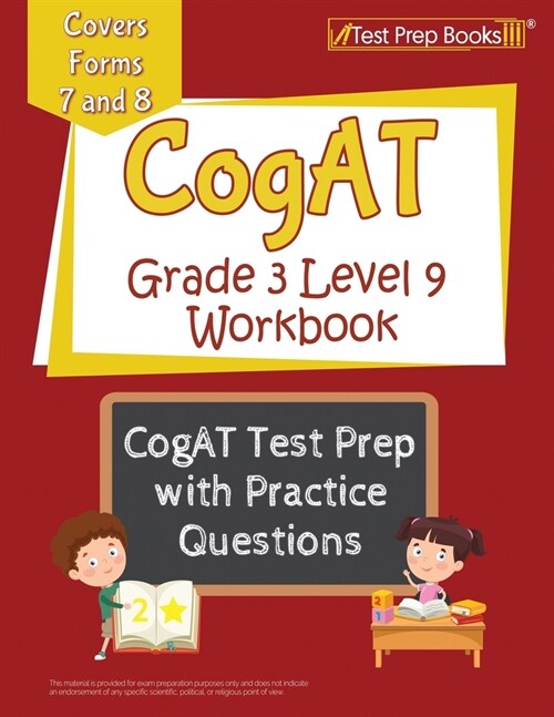 CogAT Grade 3 Level 9 Workbook: CogAT Test Prep with Practice Questions [Covers Forms 7 and 8] (Paperback)