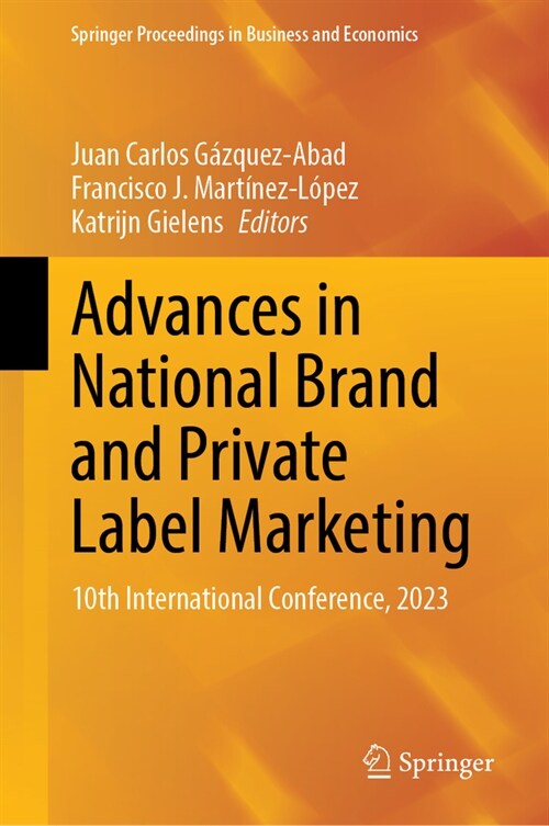 Advances in National Brand and Private Label Marketing: 10th International Conference, 2023 (Hardcover, 2023)