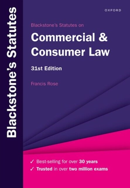 Blackstones Statutes on Commercial & Consumer Law (Paperback)