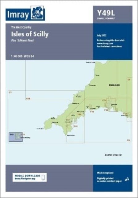 Imray Chart Y49 Laminated : Isles of Scilly (Small Format) (Sheet Map, folded, New ed)