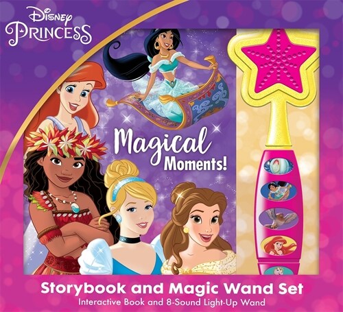 Disney Princess: Magical Moments! Storybook and Magic Wand Sound Book Set (Package)