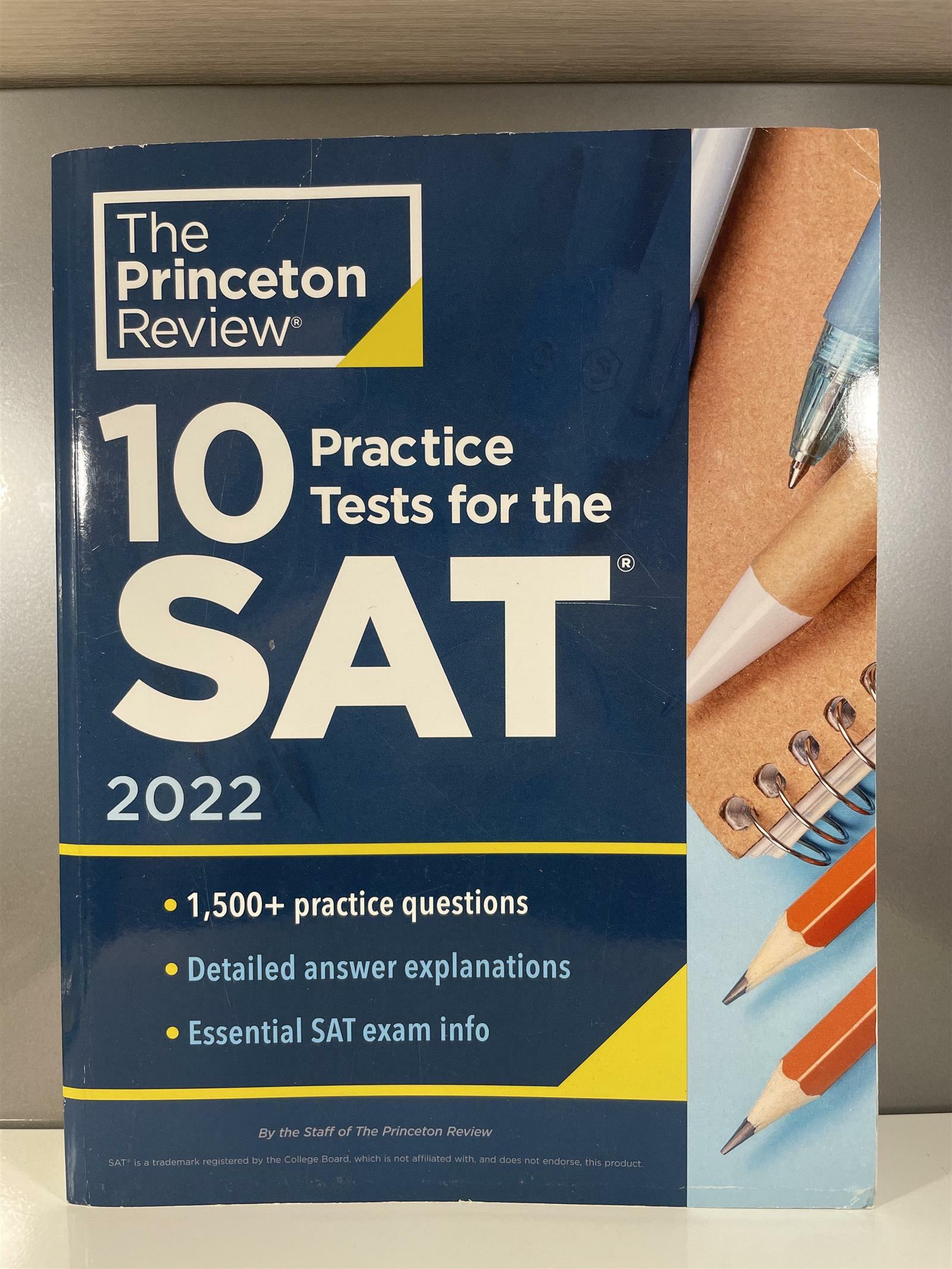 [중고] 10 Practice Tests for the Sat, 2022: Extra Prep to Help Achieve an Excellent Score (Paperback)