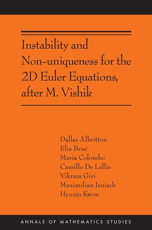 Instability and Non-Uniqueness for the 2D Euler Equations, After M. Vishik: (Ams-219) (Hardcover)