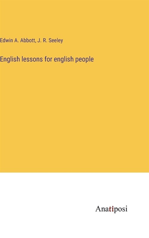English lessons for english people (Hardcover)