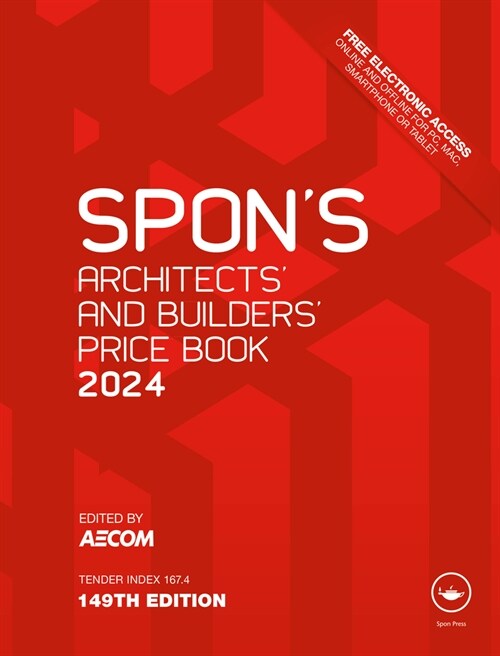 Spons Architects and Builders Price Book 2024 (Hardcover, 149 ed)