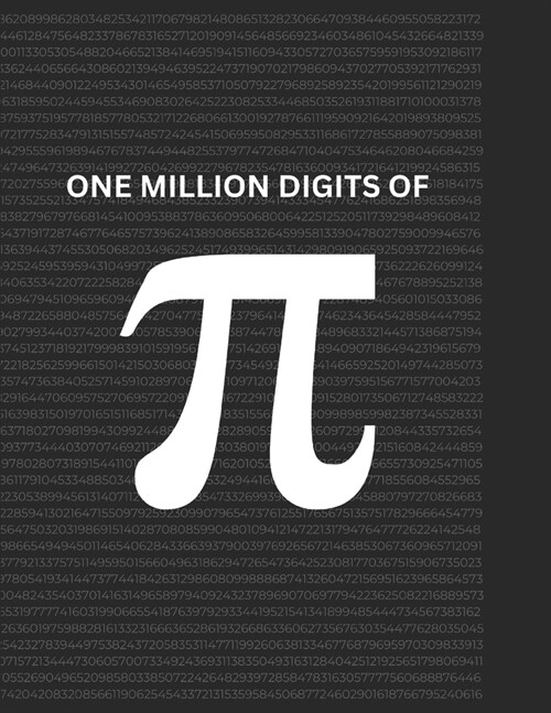 One Million Digits of Pi (Paperback)