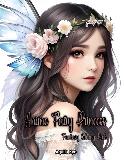 Anime Fairy Princess Coloring Book (Paperback)