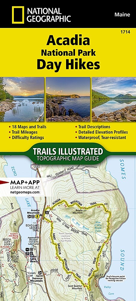 Acadia National Park Day Hikes Map (Other, 2023)