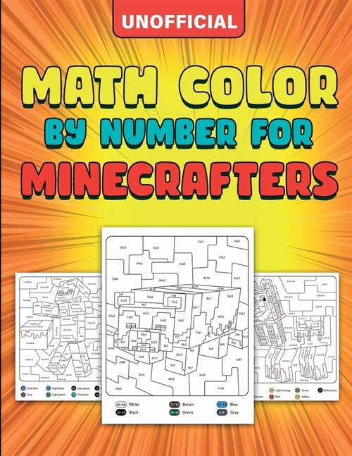 Math Color By Number For Minecrafters (Paperback)