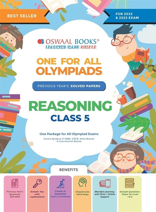 Oswaal One For All Olympiad Previous Years Solved Papers, Class-5 Reasoning Book (For 2022-23 Exam) (Paperback)