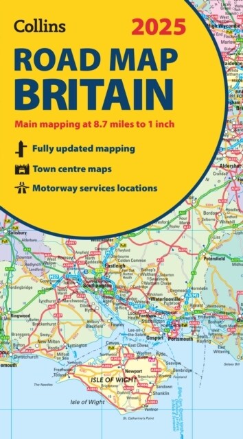 2025 Collins Road Map of Britain : Folded Road Map (Sheet Map, folded)