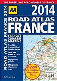 AA Road Atlas France (Paperback)