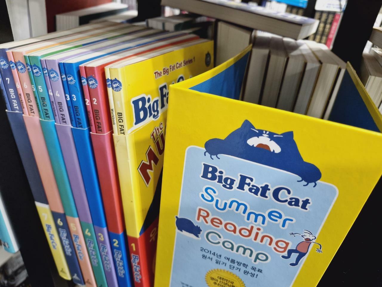 [중고] Big Fat Cat Summer Reading Camp 세트 (전7권 + 빅팻캣 북엔드 2pcs + Teacher’s Guide Book)