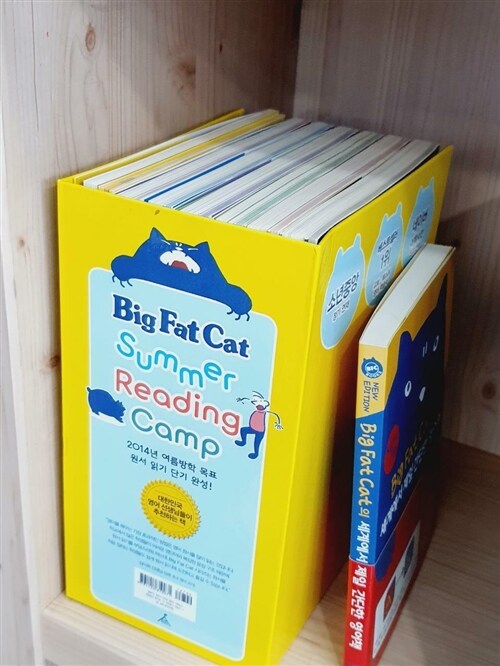 [중고] Big Fat Cat Summer Reading Camp 세트 (전7권 + 빅팻캣 북엔드 2pcs + Teacher’s Guide Book)