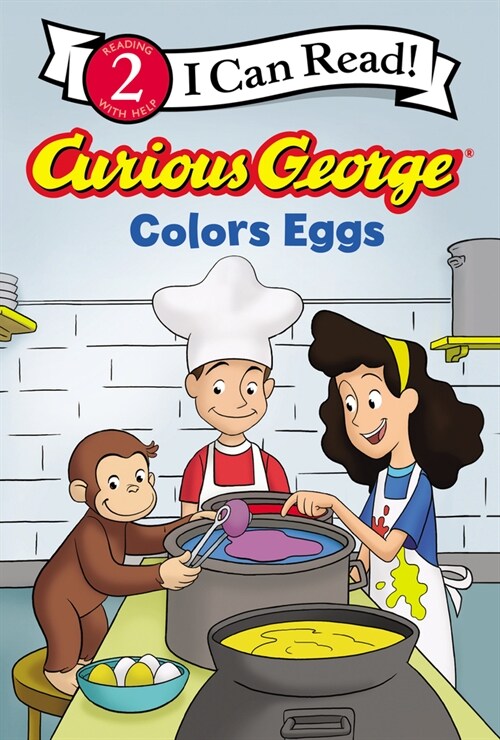 Curious George Colors Eggs (Hardcover)