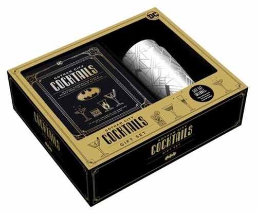 Gotham City Cocktails : Official Handcrafted Food & Drinks From the World of Batman Gift Set (Kit)